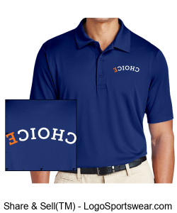 CHOICE/CA Men's Polo Shirt - Sport Royal Design Zoom
